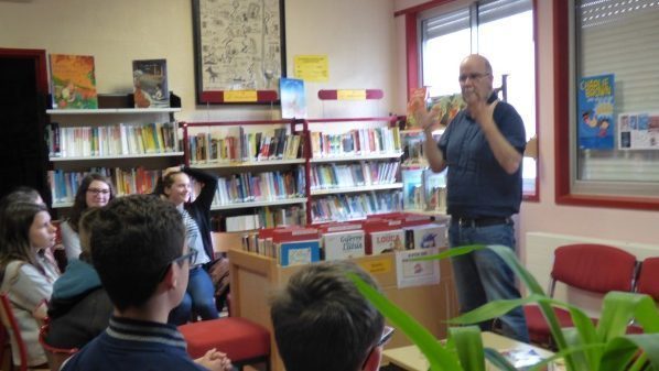 Le célèbre auteur de romans, Yves Grevet, au collège…