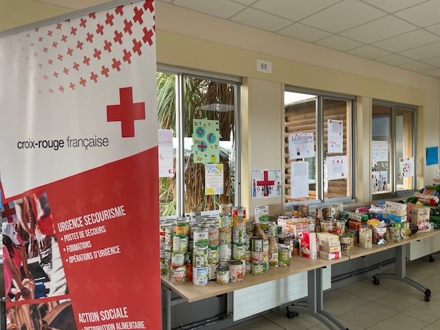 Un record cette année : 314 kg reçus pour la collecte alimentaire !